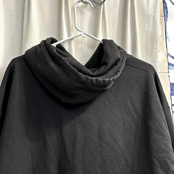 Men’s Tultex Black Yellowstone Cotton & Polyester Hooded Sweatshirt Size XL - Picture 6 of 7